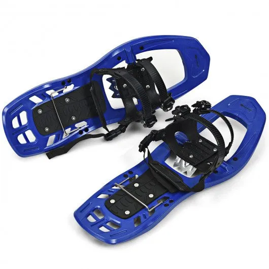 22 inch Lightweight All Terrain Snowshoes with Bag Anti-Slip-Blue