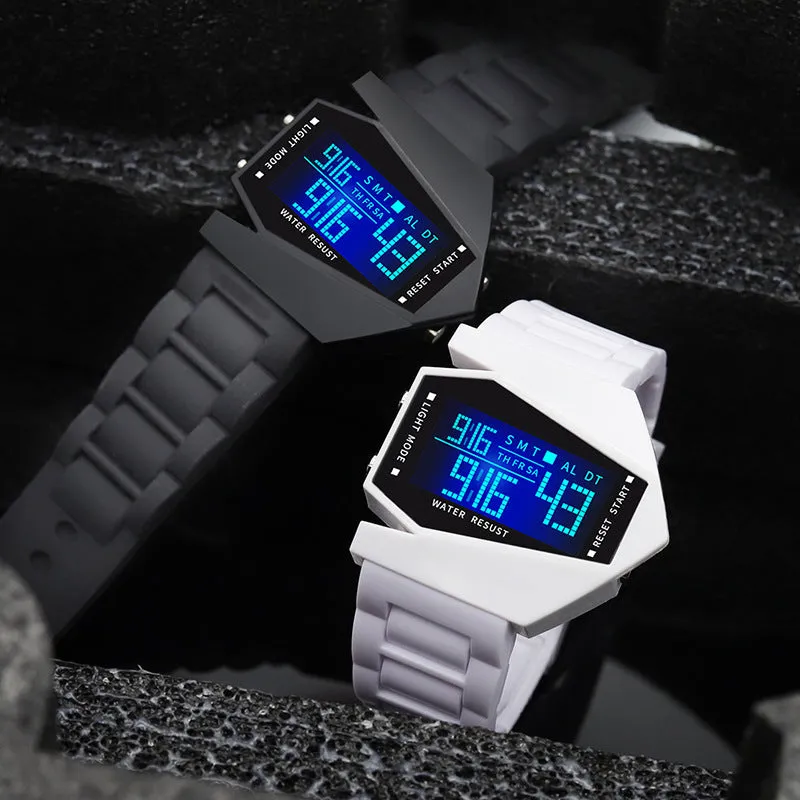 Buy 1 get 1 freeCreative luminous aeroplane shape LED watch