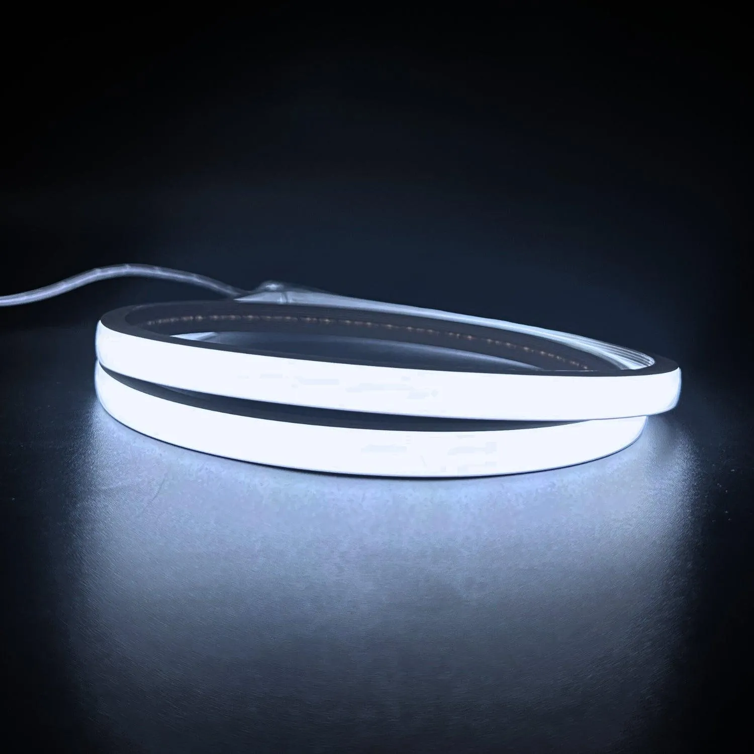 Cool White Neon Flex 6000K 24V Top Bending 10x6mm IP65 Waterproof 280LEDs/m