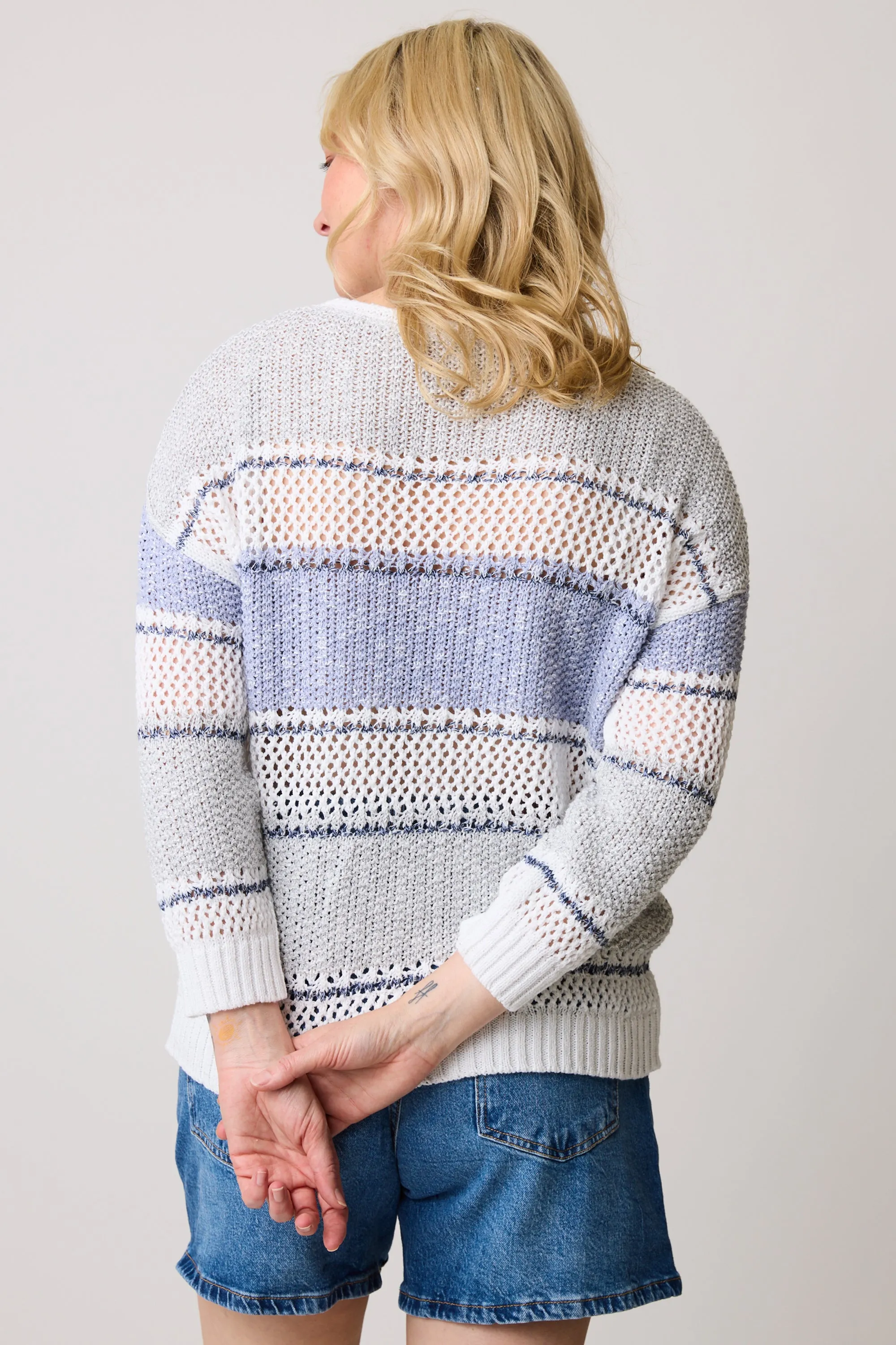 HARPER ECO STRIPE SWEATER