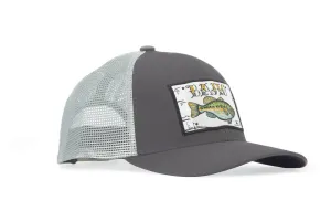 Largemouth Bass Patch Trucker Hat