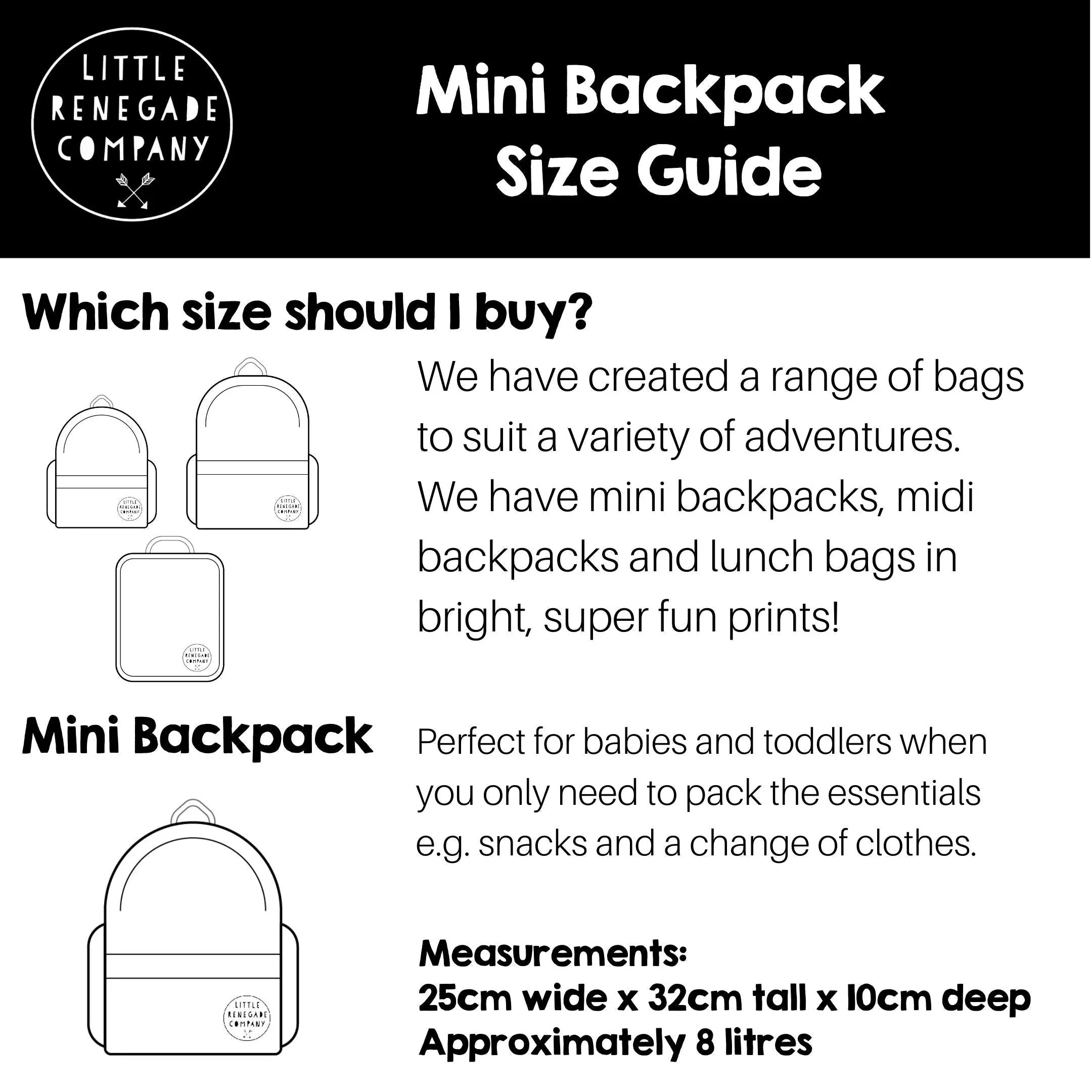 Little Renegade Company Backpack - MINI - Magic Garden