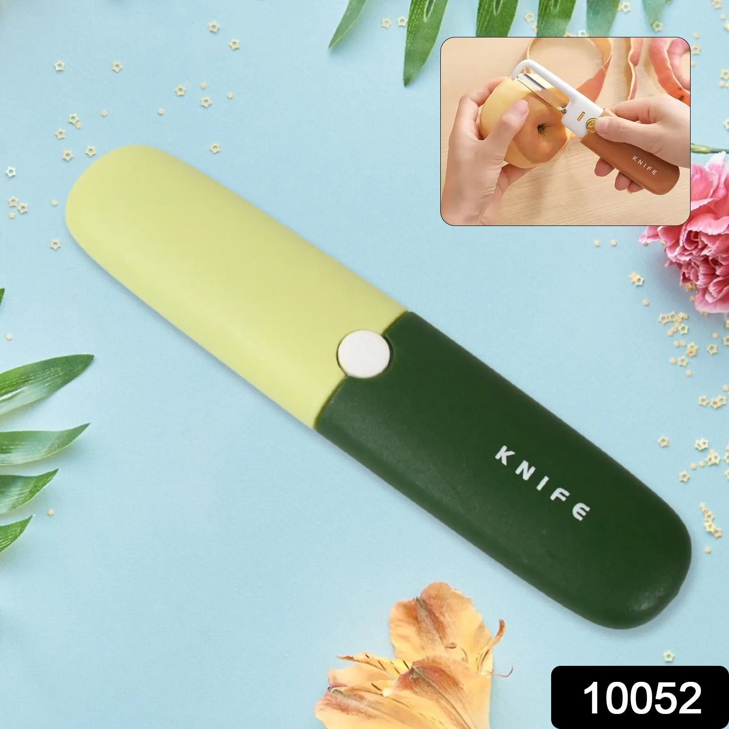 Multifunctional peeler Two in one fruit knife, fruit and vegetable cutting knife sawtooth peeler, apple, carrot, potato, fruit slice antiskid