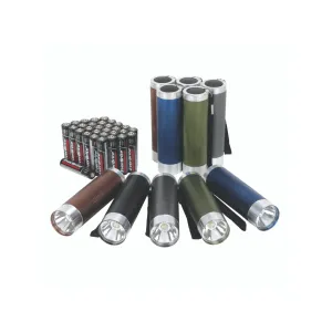Ozark Trail 10 Aluminum Flashlights With 30 AAA Batteries