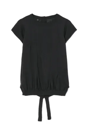 PLAIN STITCH PLEATED PULLOVER PLAIN STITCH PLEATED PULLOVER