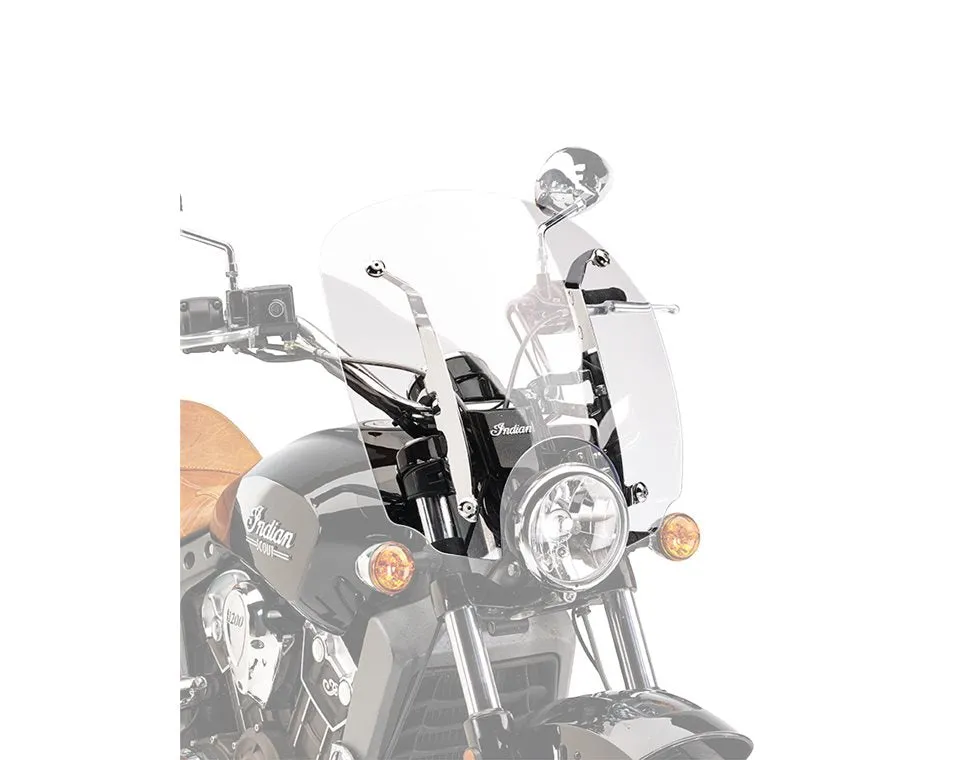 Polycarbonate 19 in. Quick Release Windshield -Clear