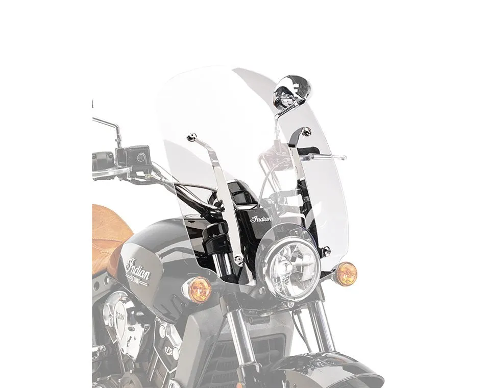 Polycarbonate 21 in. Quick Release Windshield -Clear