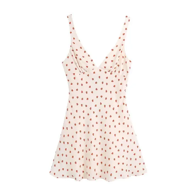PRINTED SATIN DRESS