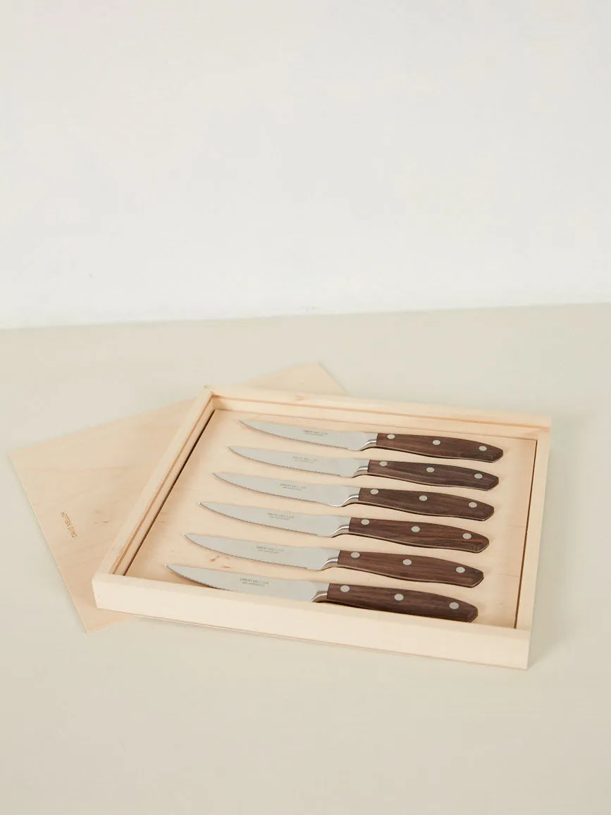 Rosewood Steak Knife Set