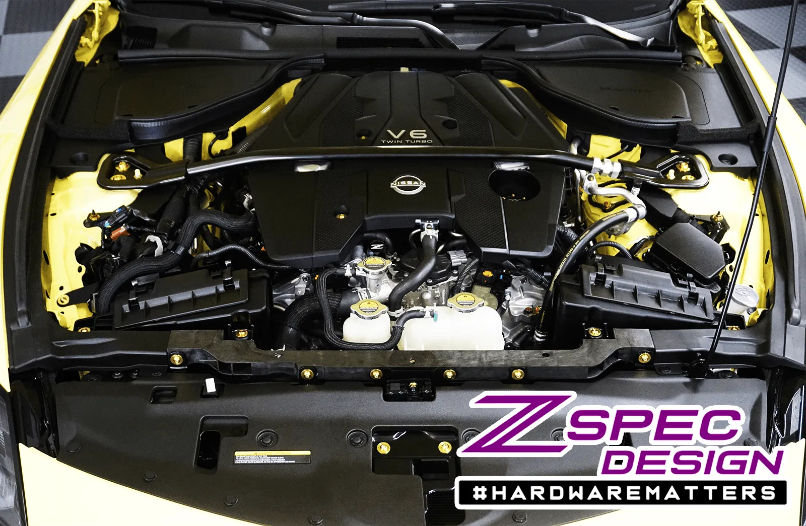 ZSPEC "Stage 2" Dress Up Bolts® Hardware Kit for Nissan Z RZ34, Titanium